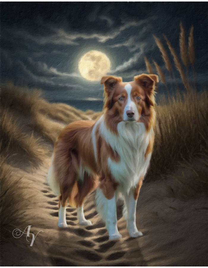 Beach Scene Pet Customized Photo Paintings Beach Scene Pet Customized Photo Paintings