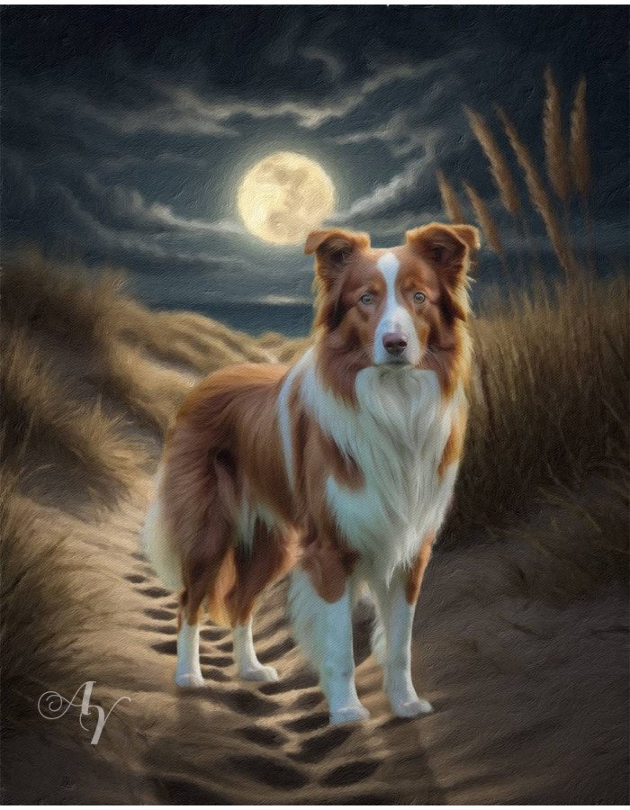 Beach Scene Pet Customized Photo Paintings Beach Scene Pet Customized Photo Paintings