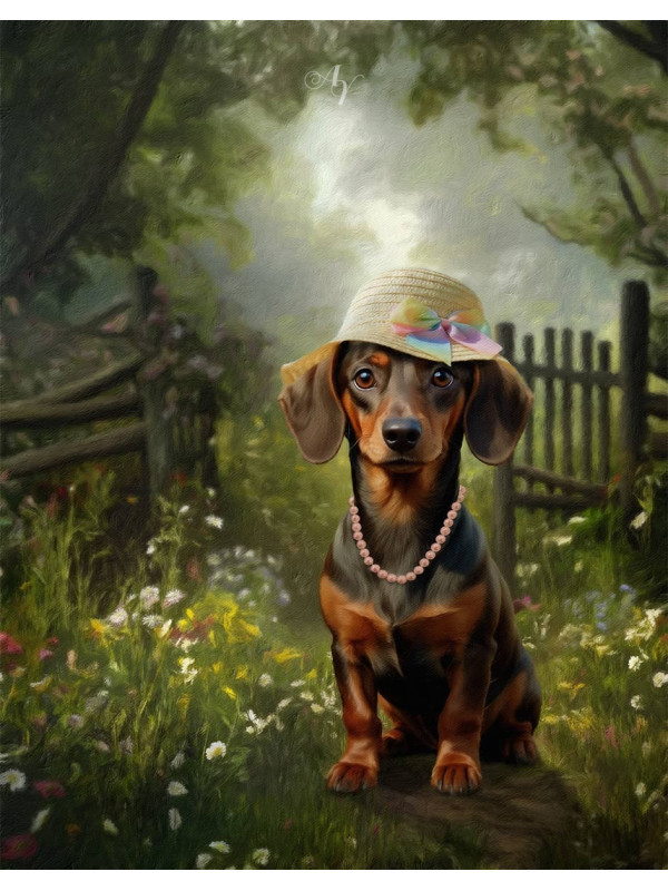 Spring Theme Pet Customized Photo Paintings