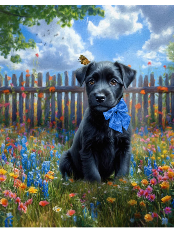 Spring Theme Pet Customized Photo Paintings
