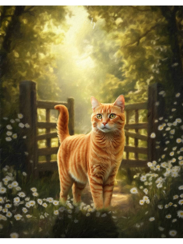 Spring Theme Pet Customized Photo Paintings