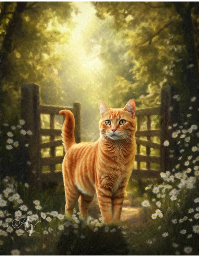 Spring Theme Pet Customized Photo Paintings Spring Theme Pet Customized Photo Paintings
