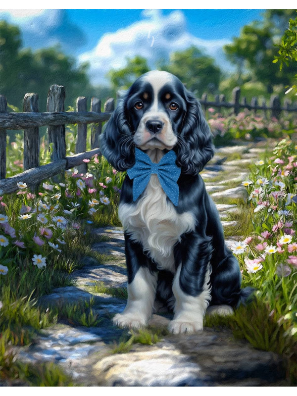 Spring Theme Pet Customized Photo Paintings