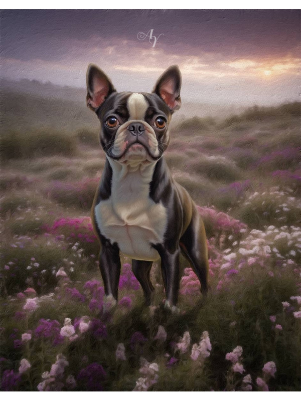 Spring Theme Pet Customized Photo Paintings