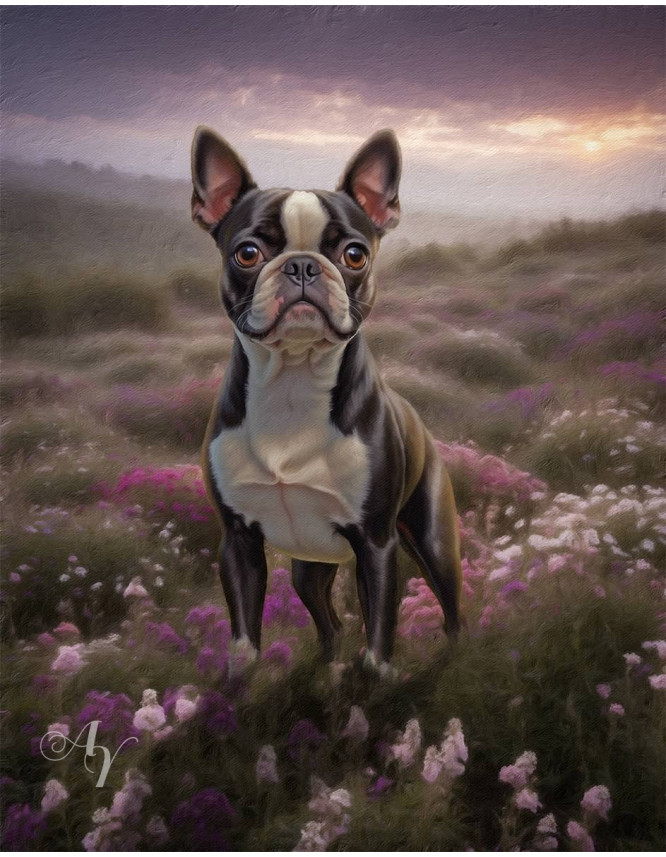 Spring Theme Pet Customized Photo Paintings