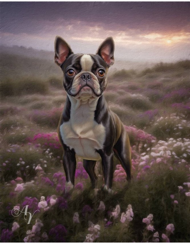 Spring Theme Pet Customized Photo Paintings Spring Theme Pet Customized Photo Paintings