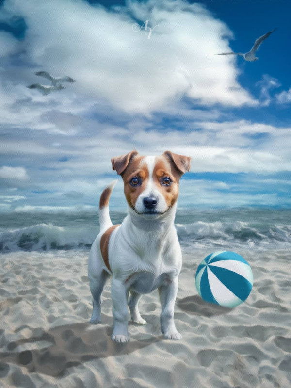 Fantasy Scene Pet Customized Photo Paintings