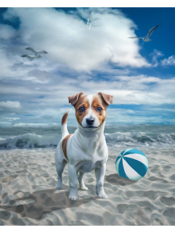 Fantasy Scene Customized Photo Paintings for Dogs, Cats, Horses