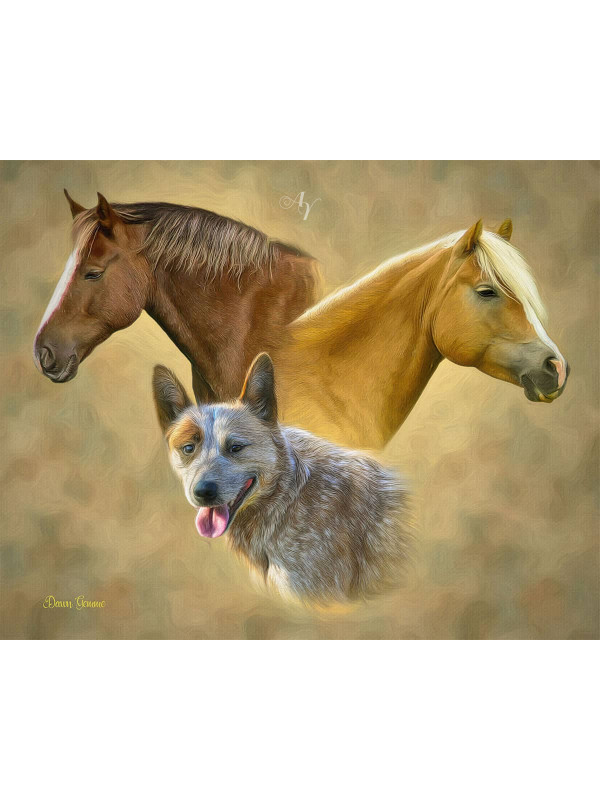 Classic All Pet Customized Photo Paintings