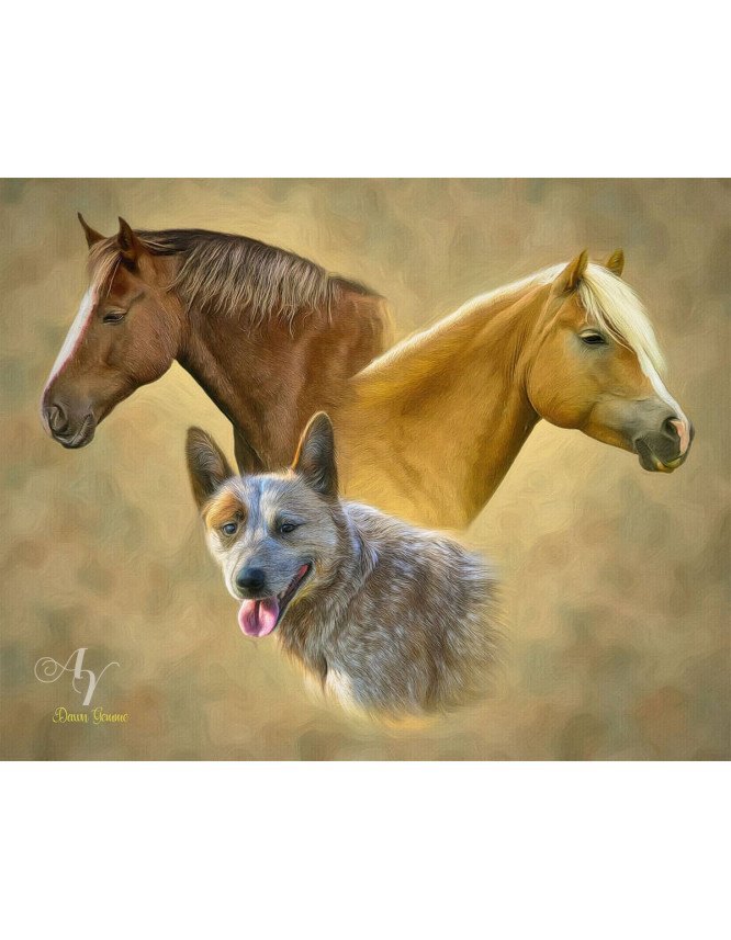Classic All Pet Customized Photo Paintings Classic All Pet Customized Photo Paintings