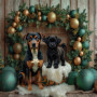 Holiday Hearth Pet Customized Photo Paintings