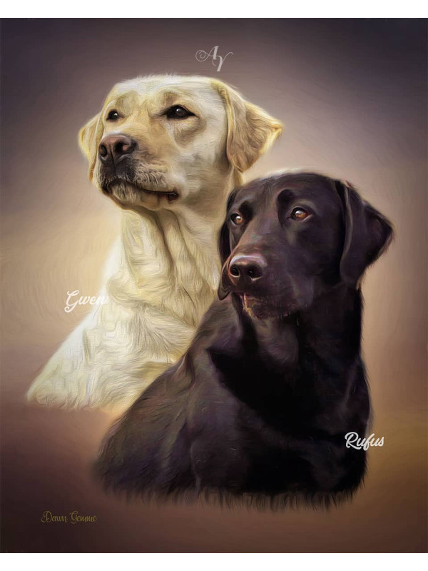 Classic All Pet Customized Photo Paintings