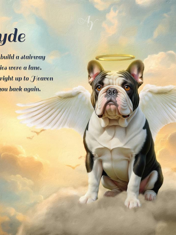 Heavens Glow Pet Memorial Customized Photo Paintings