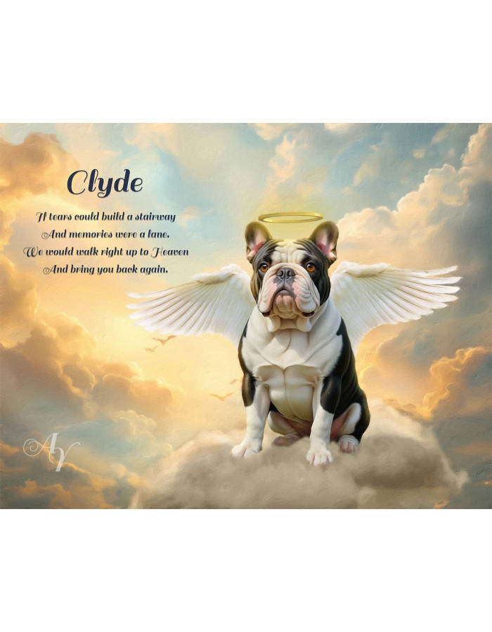 Heavens Glow Pet Memorial Customized Photo Paintings
