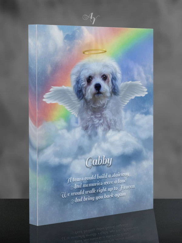 Angel Wings Pet Memorial Customized Photo Paintings