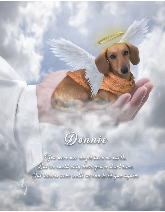In Gods Hand Pet Memorial Customized Photo Paintings In Gods Hand Pet Memorial Customized Photo Paintings