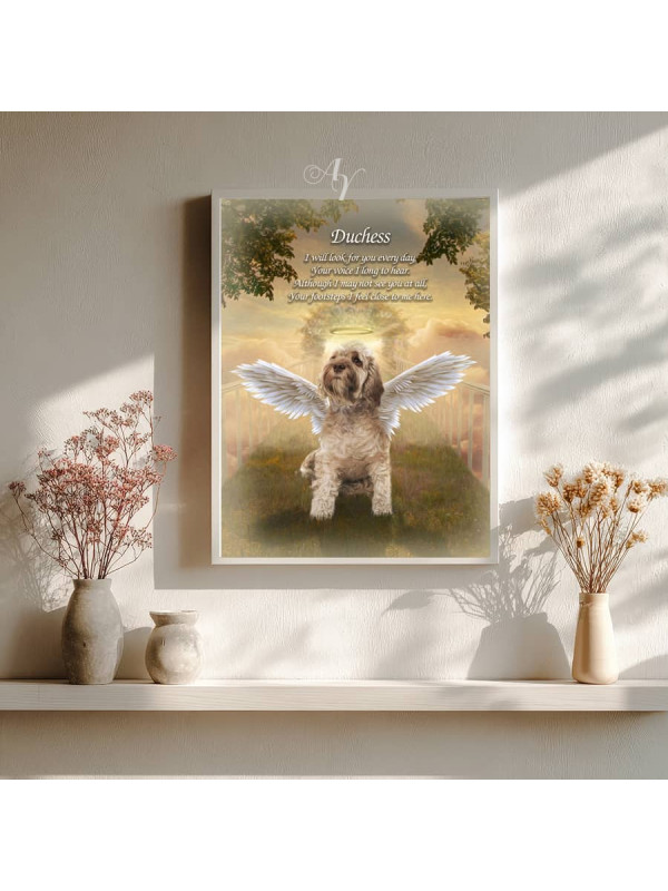 Sky Bridge Pet Memorial Customized Photo Paintings