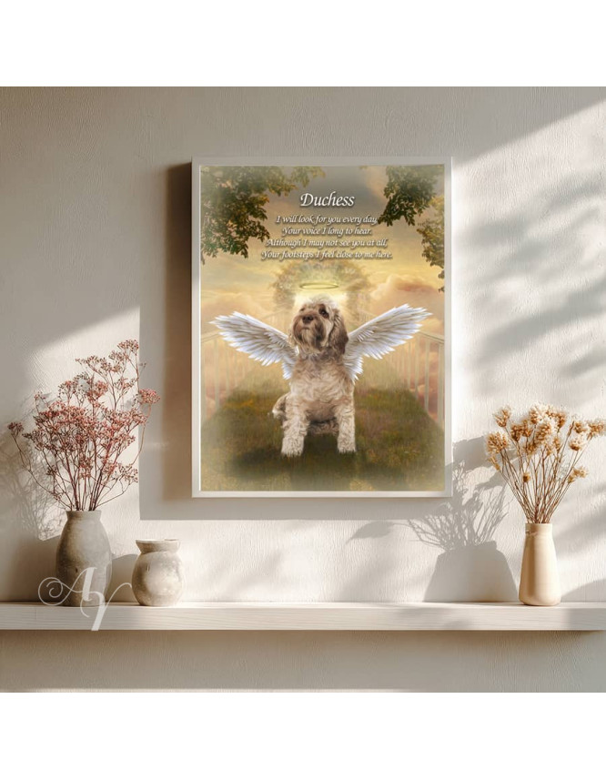 Sky Bridge Pet Memorial Customized Photo Paintings Sky Bridge Pet Memorial Customized Photo Paintings