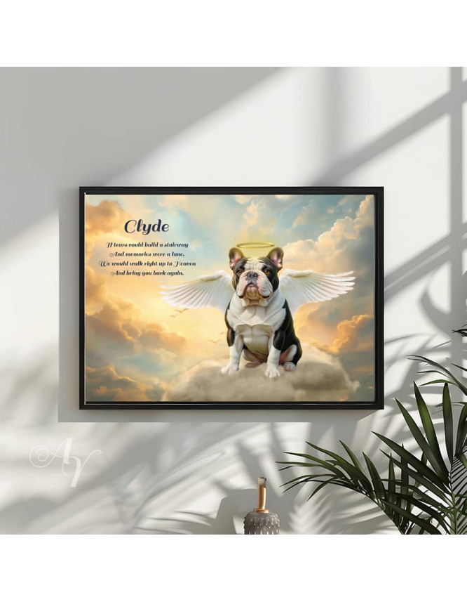 Heavens Glow Pet Memorial Customized Photo Paintings