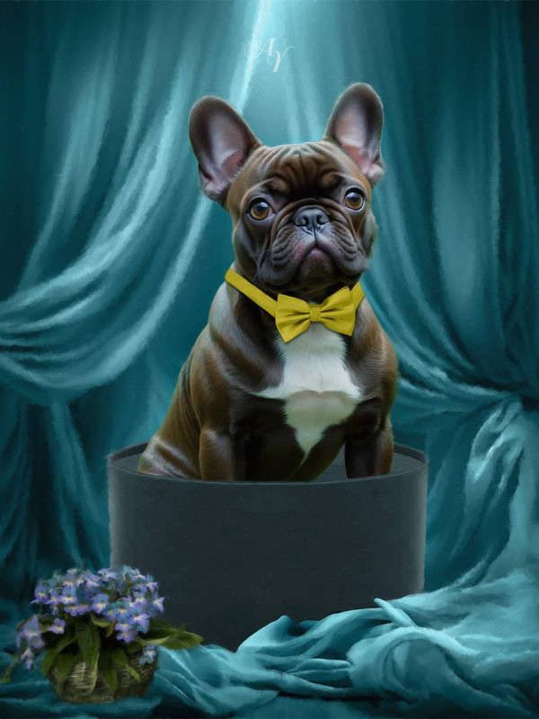 Victorian Veils Pet Customized Photo Paintings