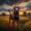 Wildflower Sunset Dreamscape Pet Customized Photo Paintings
