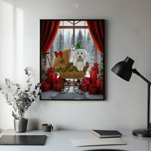 Christmas and Holiday Pet Customized Photo Paintings