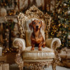 Victorian Christmas Pet Customized Photo Paintings