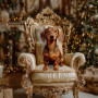 Victorian Christmas Pet Customized Photo Paintings