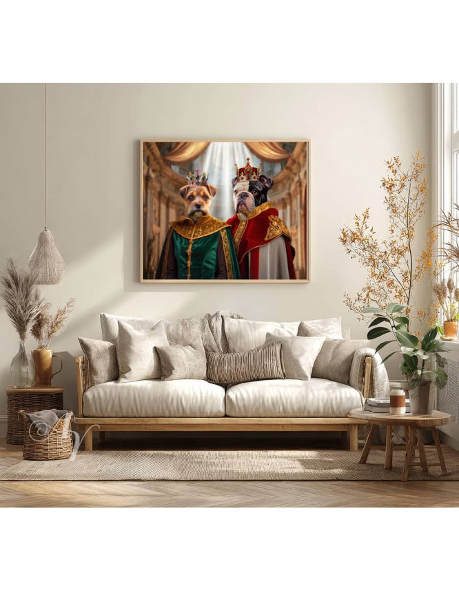Emperor - Empress Pet Period Style Customized Photo Paintings Emperor - Empress Pet Period Style Customized Photo Paintings