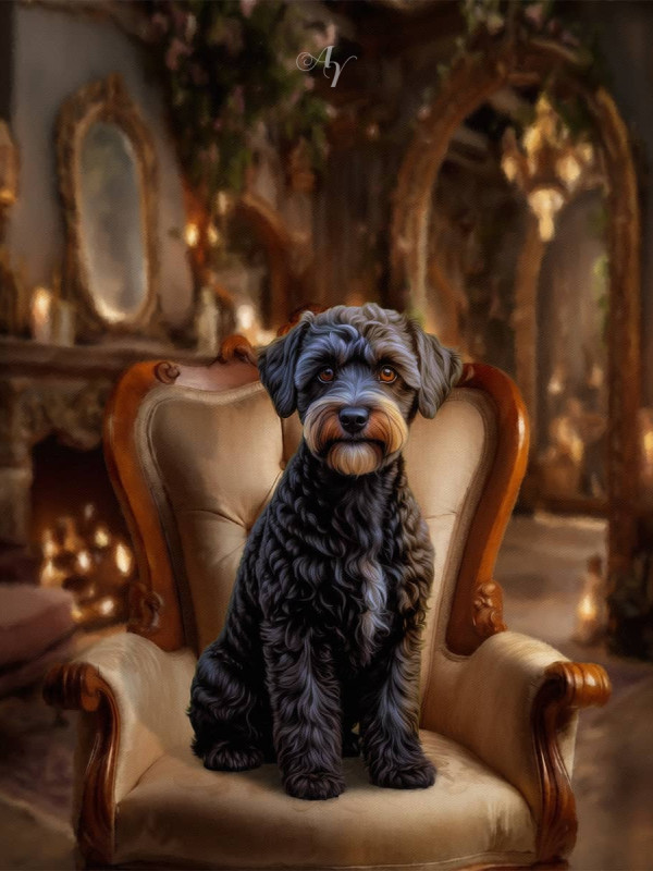 Victorian Great Room Pet Customized Photo Paintings