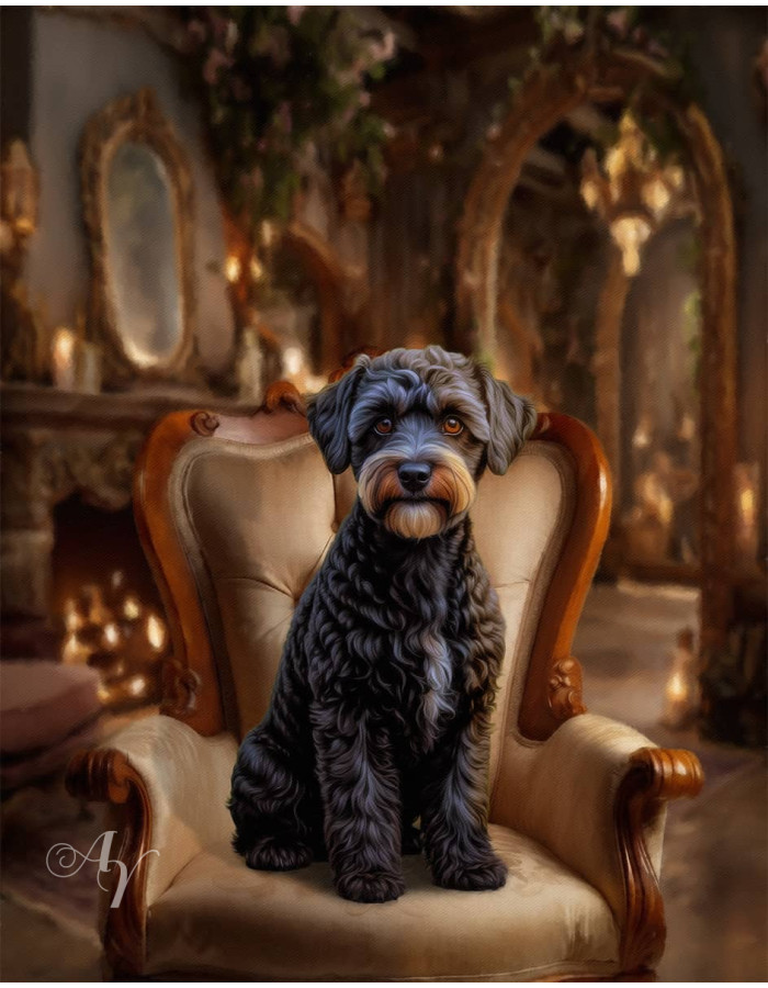 Victorian Great Room Pet Customized Photo Paintings