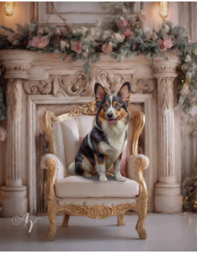 Victorian Rose Pet Customized Photo Paintings Victorian Rose Pet Customized Photo Paintings