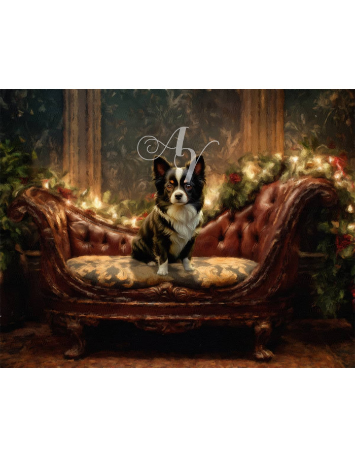 Victorian Candlelit Salon Pet Customized Photo Paintings Victorian Candlelit Salon Pet Customized Photo Paintings