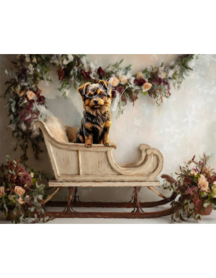 Victorian Studio Sleigh Pet Customized Photo Paintings Victorian Studio Sleigh Pet Customized Photo Paintings
