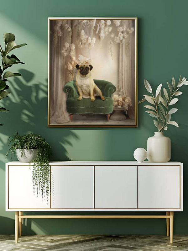 Victorian Classic Studio Pet Customized Photo Paintings