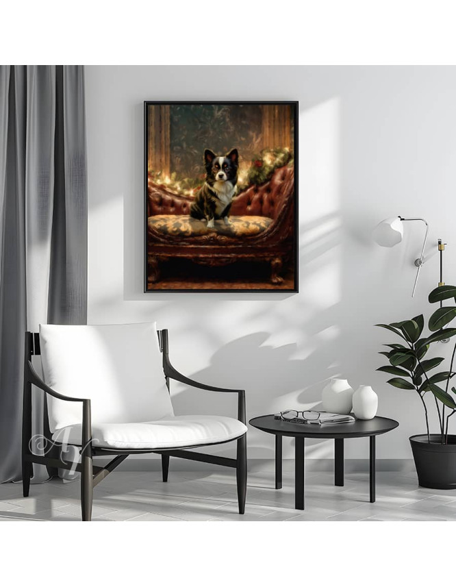 Victorian Candlelit Salon Pet Customized Photo Paintings Victorian Candlelit Salon Pet Customized Photo Paintings