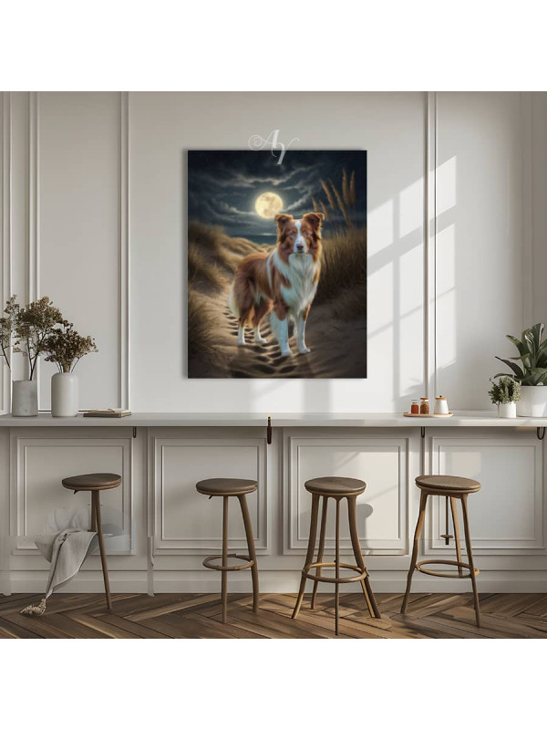 Fantasy Beach Scene Pet Customized Photo Paintings