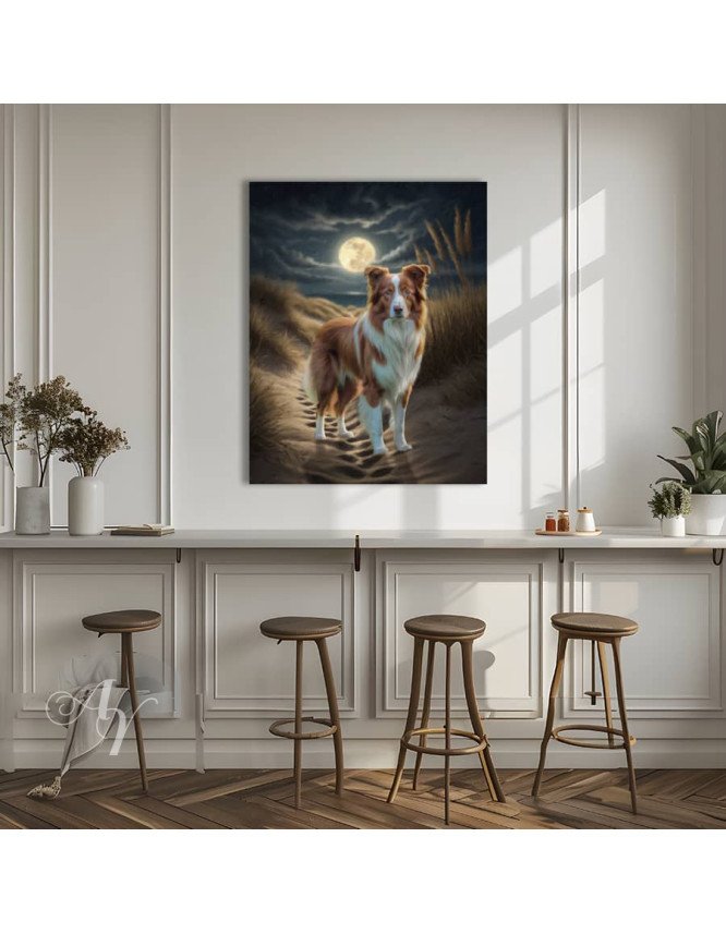 Beach Scene Pet Customized Photo Paintings