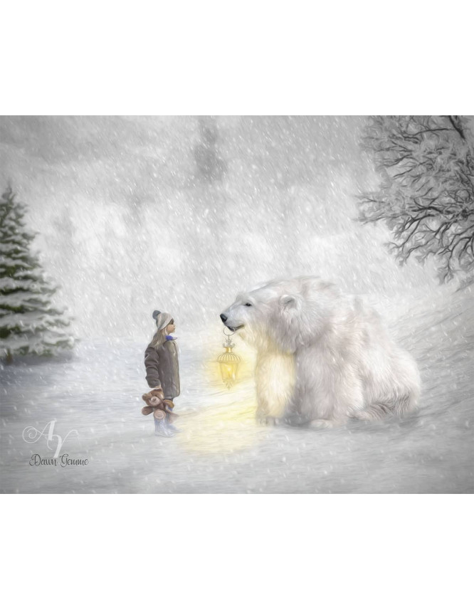 Child Winter - Holiday Customized Photo Paintings Child Winter - Holiday Customized Photo Paintings