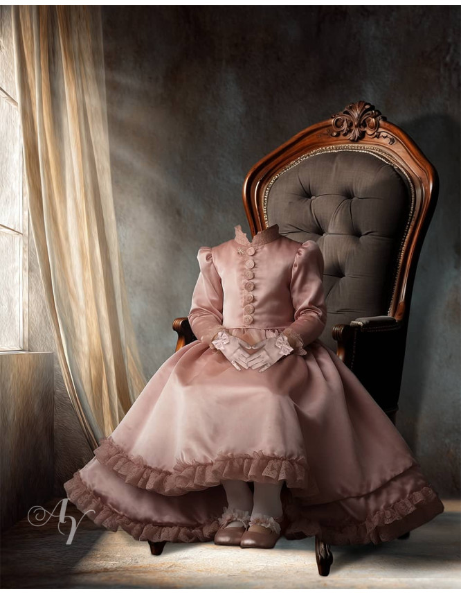 Victorian Sunlit Window Child Customized Photo Paintings