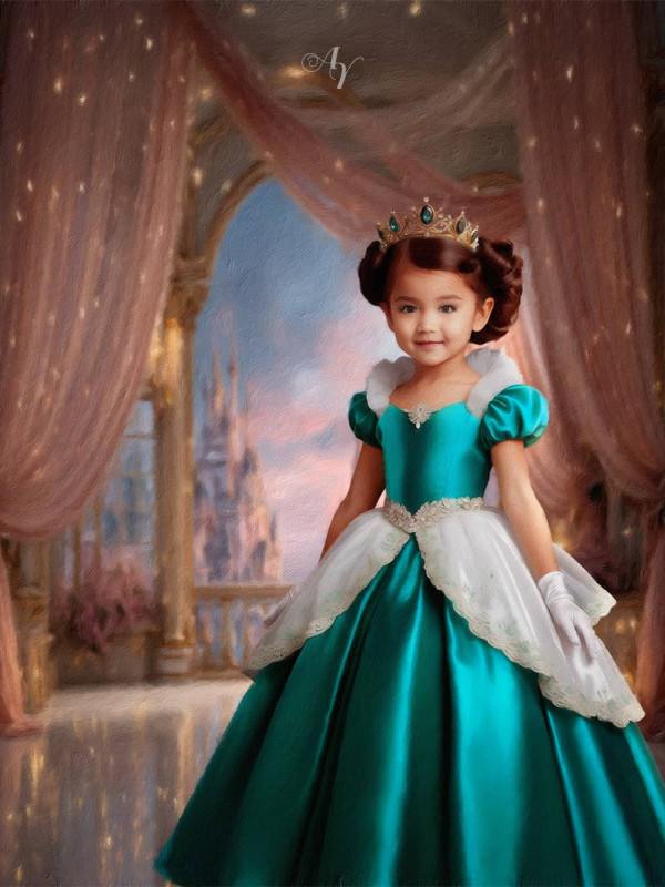 Child Queen Fairytale Customized Photo Paintings