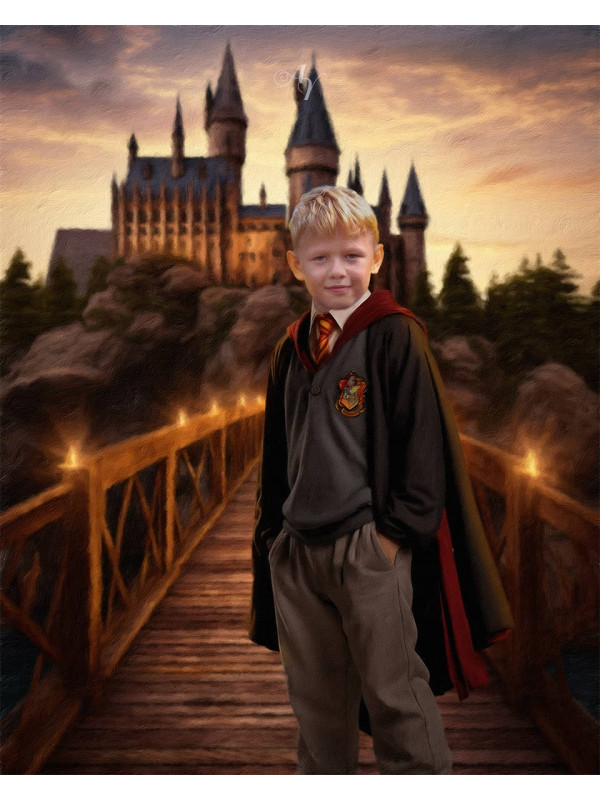 Wizard Child Fantasy Customized Photo Paintings