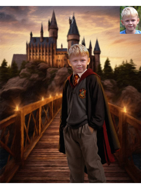 Wizard Child Fantasy Customized Photo Paintings