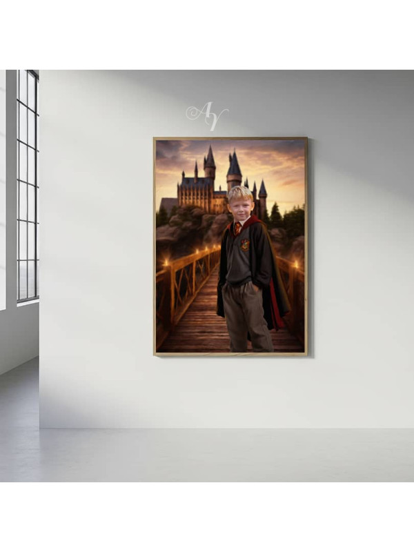 Wizard Child Fantasy Customized Photo Paintings
