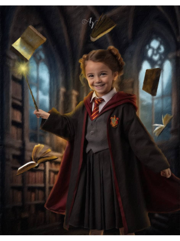 Wizard Child Fantasy Customized Photo Paintings