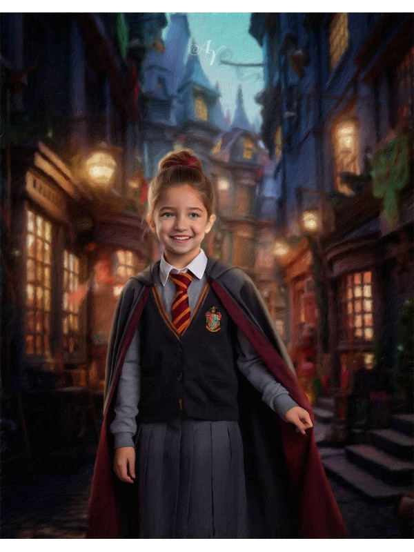 Wizard Child Fantasy Customized Photo Paintings