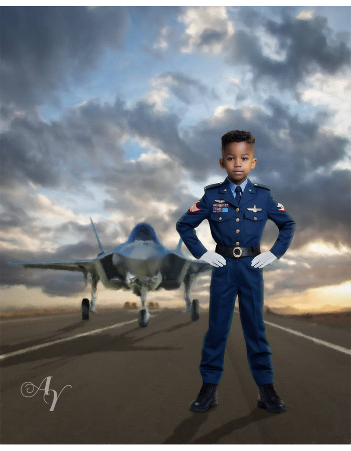 Child Military Customized Photo Painting - Boys and Girls Child Military Customized Photo Painting - Boys and Girls