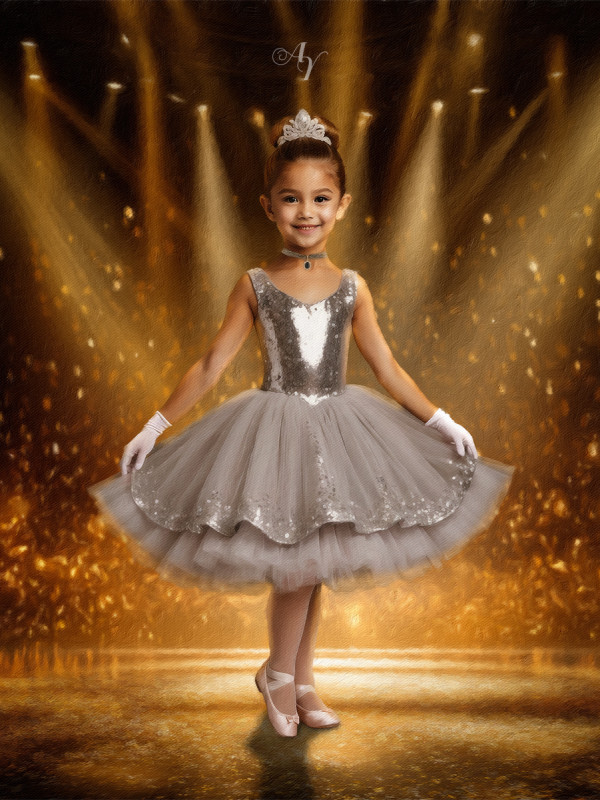 Child Ballerina Fairytale Customized Photo Paintings