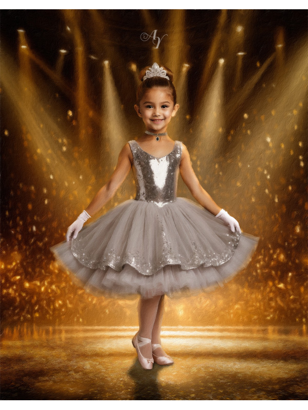 Child Ballerina Fairytale Customized Photo Paintings