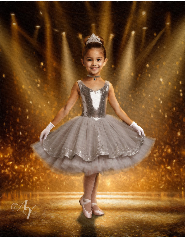 Child Ballerina Fairytale Customized Photo Paintings
